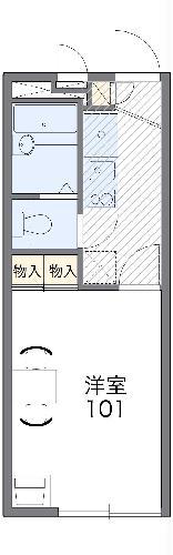 レオパレス今泉(1K/3階)の間取り写真