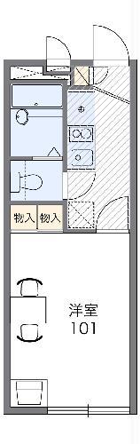 レオパレスアンドロメダ(1K/2階)の間取り写真