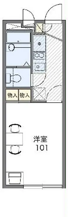 レオパレスエスポワール 2階階 間取り