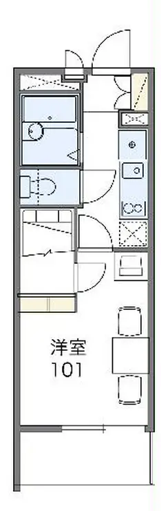 レオパレスYUSHIN 3階階 間取り