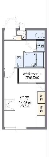 レオパレスRIZIERE MONTERⅠ(1K/2階)の間取り写真