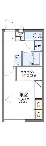 レオパレス東田子(1K/2階)の間取り写真
