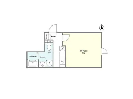 SOLASIA RESIDENCE 高円寺Ⅱ(1K/5階)の間取り写真