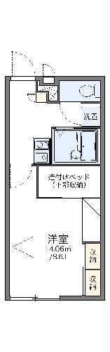 レオパレスライム(1K/2階)の間取り写真