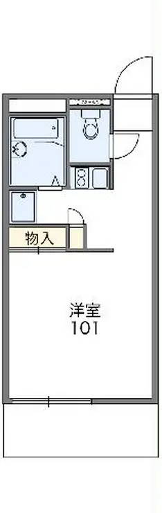 レオパレストウィンクル妙典A 1階階 間取り