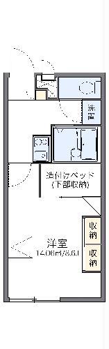 レオパレスエクセレントイン(1K/2階)の間取り写真