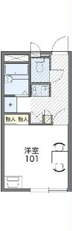 レオパレスカーサ 2階階 間取り