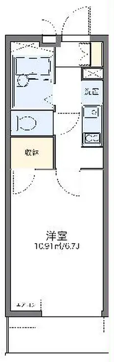 レオパレスブランシェ 3階階 間取り