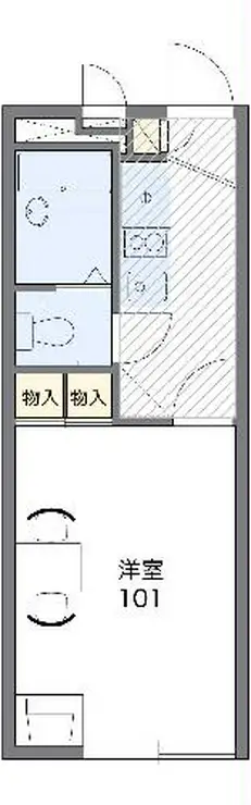 レオパレスフィットニア川口 2階階 間取り