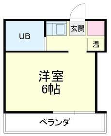 ニュー田中屋マンション(ワンルーム/3階)の間取り写真