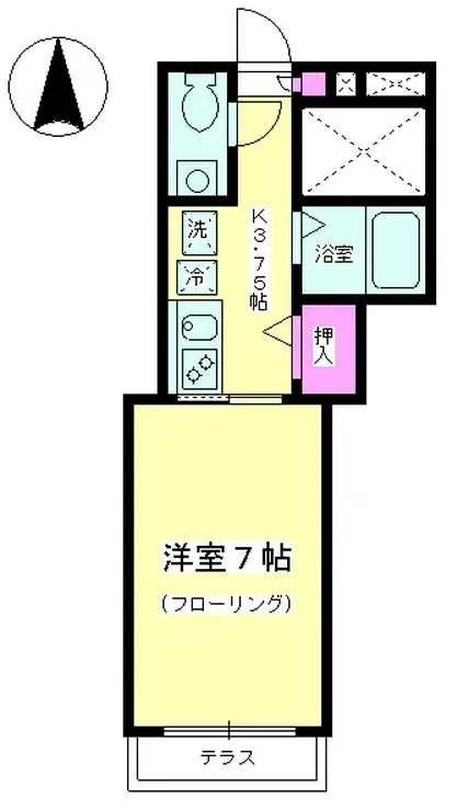コーラル K 1階階 間取り