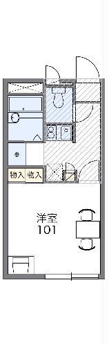 レオパレス下和田(1K/2階)の間取り写真