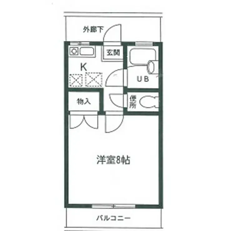 オラクル高谷 1階階 間取り
