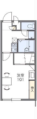 レオパレス信濃(1K/2階)の間取り写真