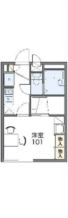 レオパレスアクシス 2階階 間取り