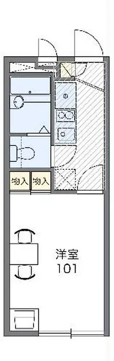 レオパレスエスポワール 2階階 間取り