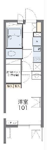 レオパレス扇(1K/2階)の間取り写真