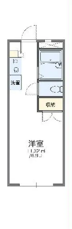 レオパレスANNEXEGAWA 3階階 間取り