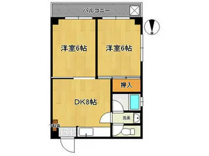 セルー宮下(2DK/2階)の間取り写真
