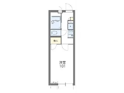 レオパレスK S(1K/2階)の間取り写真