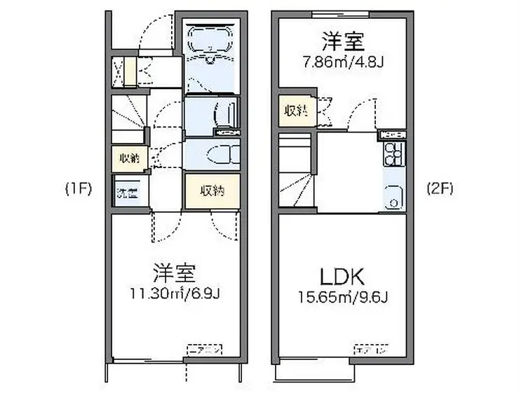 レオネクストサニーハウス前原 1階階 間取り