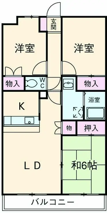 ドルフソニアドーロ 6階階 間取り