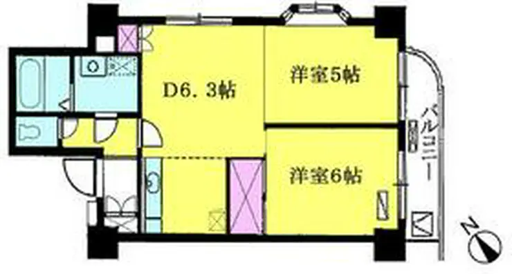 大須賀第二レジデンス 11階階 間取り