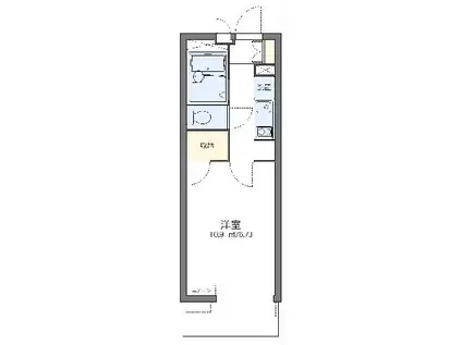 レオパレスエクセルケンFIVE(1K/3階)の間取り写真
