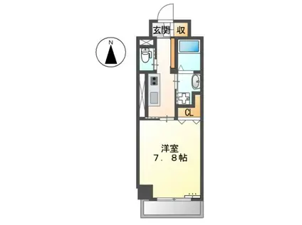メゾン ミール(1K/5階)の間取り写真
