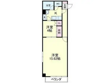 ARCO10(2K/6階)の間取り写真