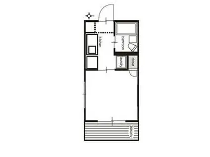 イーグル駒場マンション(1K/1階)の間取り写真
