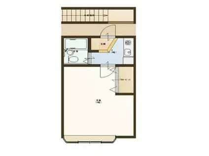 メゾン・ド・ルイ(1K/1階)の間取り写真