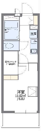 レオパレスブランシュ(1K/3階)の間取り写真