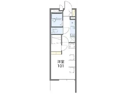 レオパレスときわ荘(1K/3階)の間取り写真