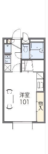 レオパレスリベェール(1K/2階)の間取り写真