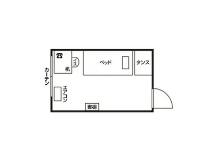 ドーミー川名(ワンルーム/5階)の間取り写真