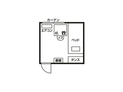 ドーミー吹上公園(ワンルーム/3階)の間取り写真