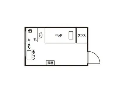 ドーミー本郷(ワンルーム/3階)の間取り写真