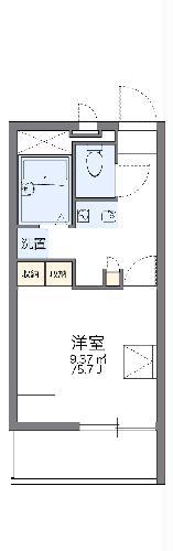 レオパレスARKADIA(1K/2階)の間取り写真