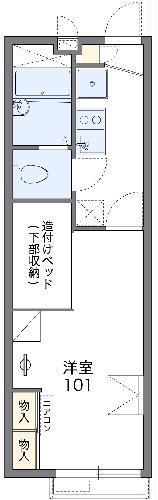 レオパレス和(1K/2階)の間取り写真