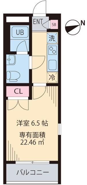 エルデ板橋(1K/4階)の間取り写真