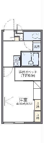 レオパレスEASE MORE(1K/2階)の間取り写真