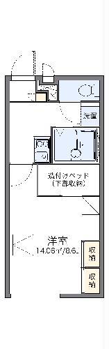 レオパレス壽A(1K/2階)の間取り写真