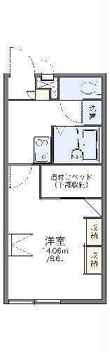レオパレスエスペランサ(1K/1階)の間取り写真