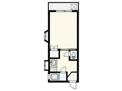 クオリティイン(1K/1階)の間取り写真