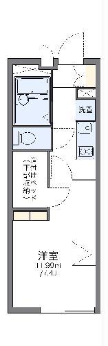 レオパレスIハウス(1K/2階)の間取り写真