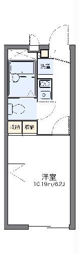 レオパレスアベニューコートⅡ(1K/2階)の間取り写真