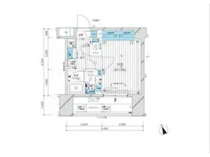 メインステージ目黒III(1K/10階)の間取り写真