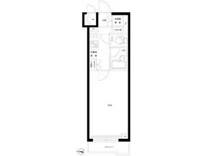 ルーブル明大前(1K/3階)の間取り写真