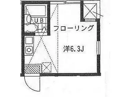 カーサフェリス8(ワンルーム/1階)の間取り写真